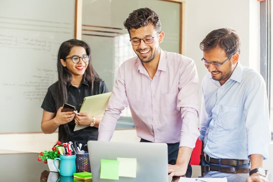 Teamwork in Indian office